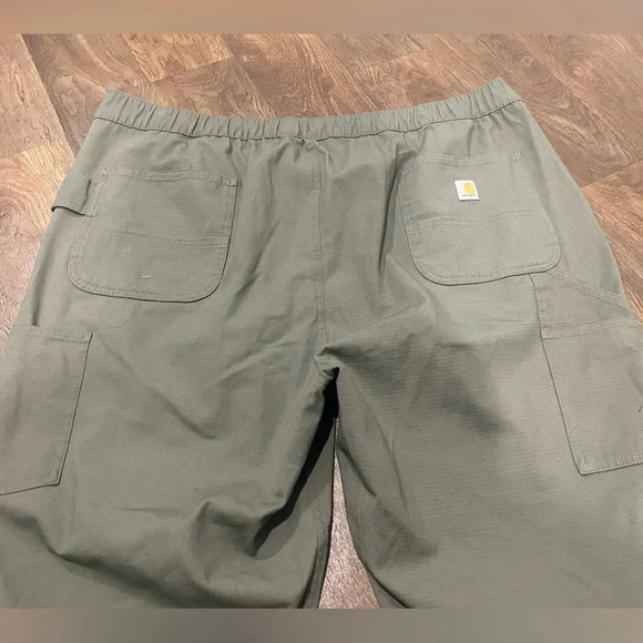 Carhartt FORCE RELAXED FIT RIPSTOP WORK PANTS Dusty Olive Green Size 2X - Picture 5 of 11